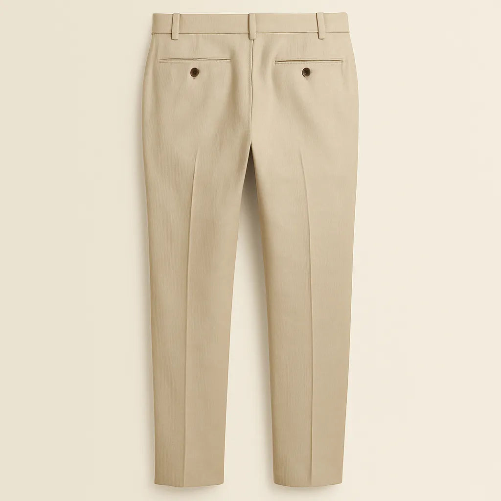 Pantalone Elegante in Lino Beige
